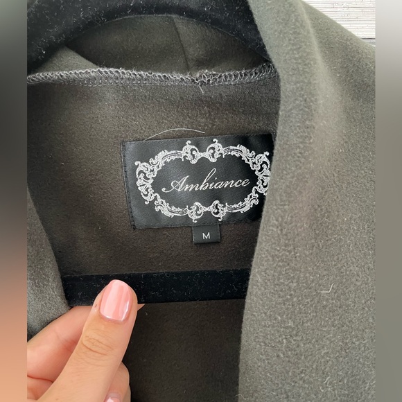 TIE FRONT WATERFALL COAT - Picture 3 of 4